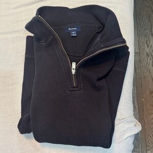 Facconnable Men’s Navy 1/4 Zip Sweater